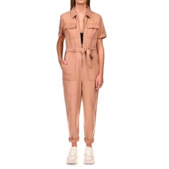 🌹NWT:SANCTUARY Explorer Cotton Blend Jumpsuit in Washed Lio - Picture 2 of 7